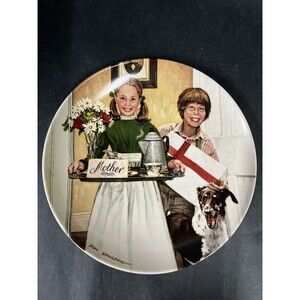 Vintage Mother's Day 1983 Don Spaulding‎ Limited Edition Knowles Plate Numbered